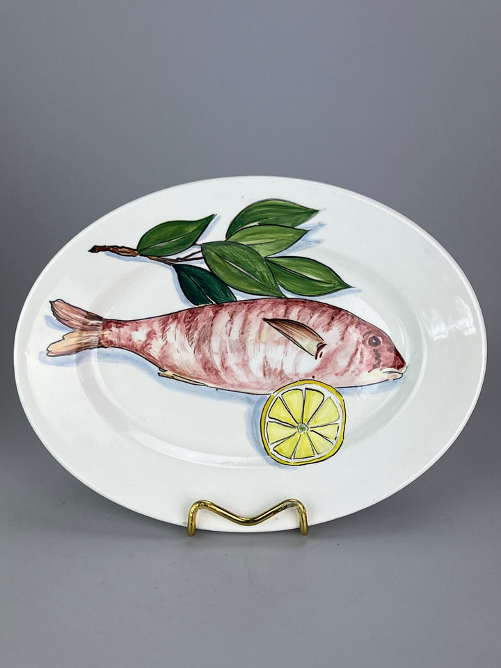 Set di 12 Piatti da Portata in Ceramica – M.G. Occelli – Decori Marini Diversi