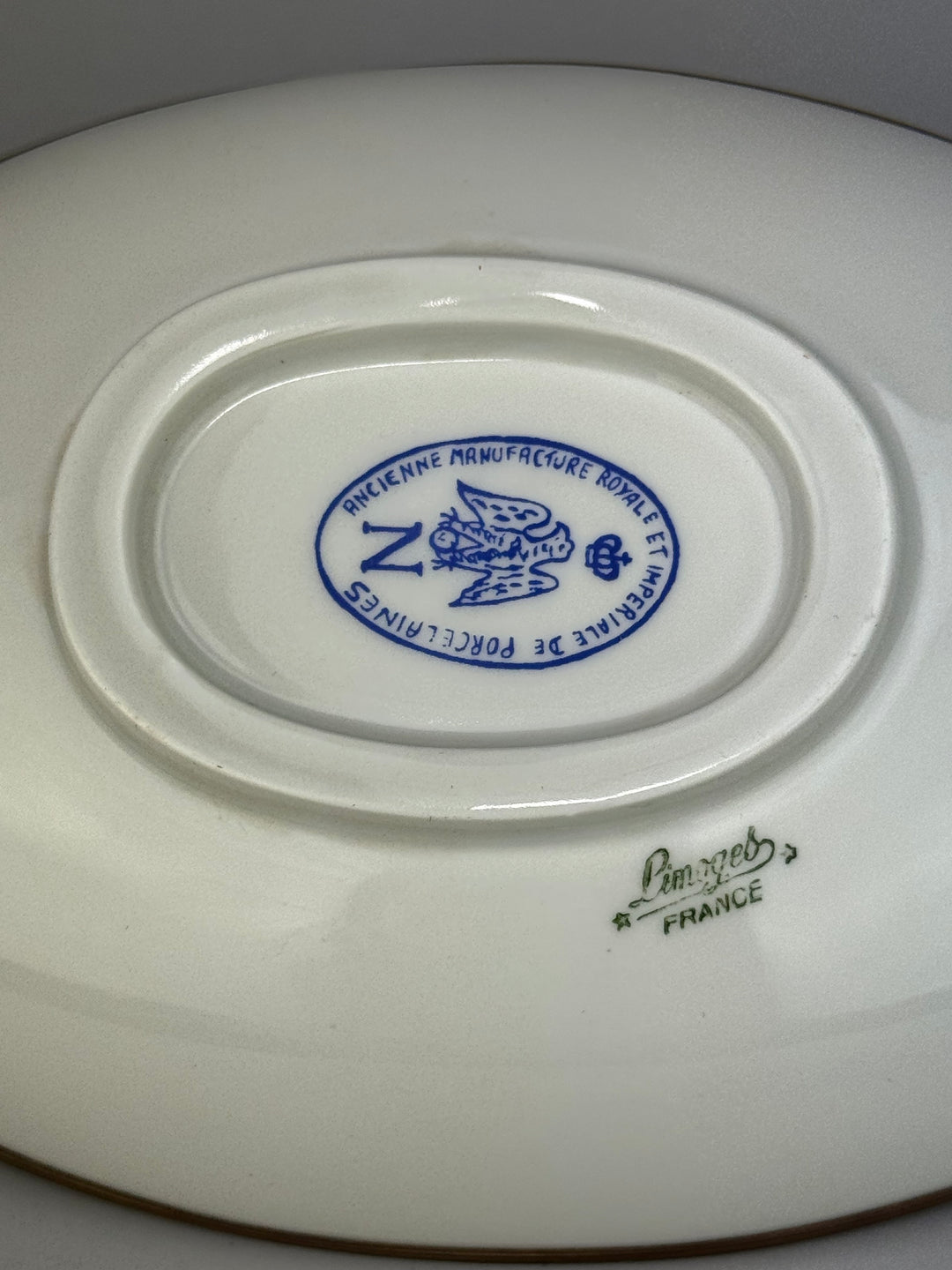 Svuotatasche vintage Limoges France in porcellana dipinta a mano