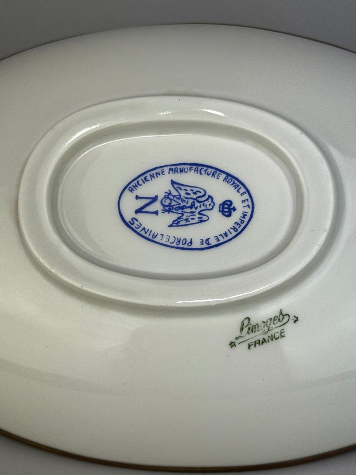 Svuotatasche vintage Limoges France in porcellana dipinta a mano