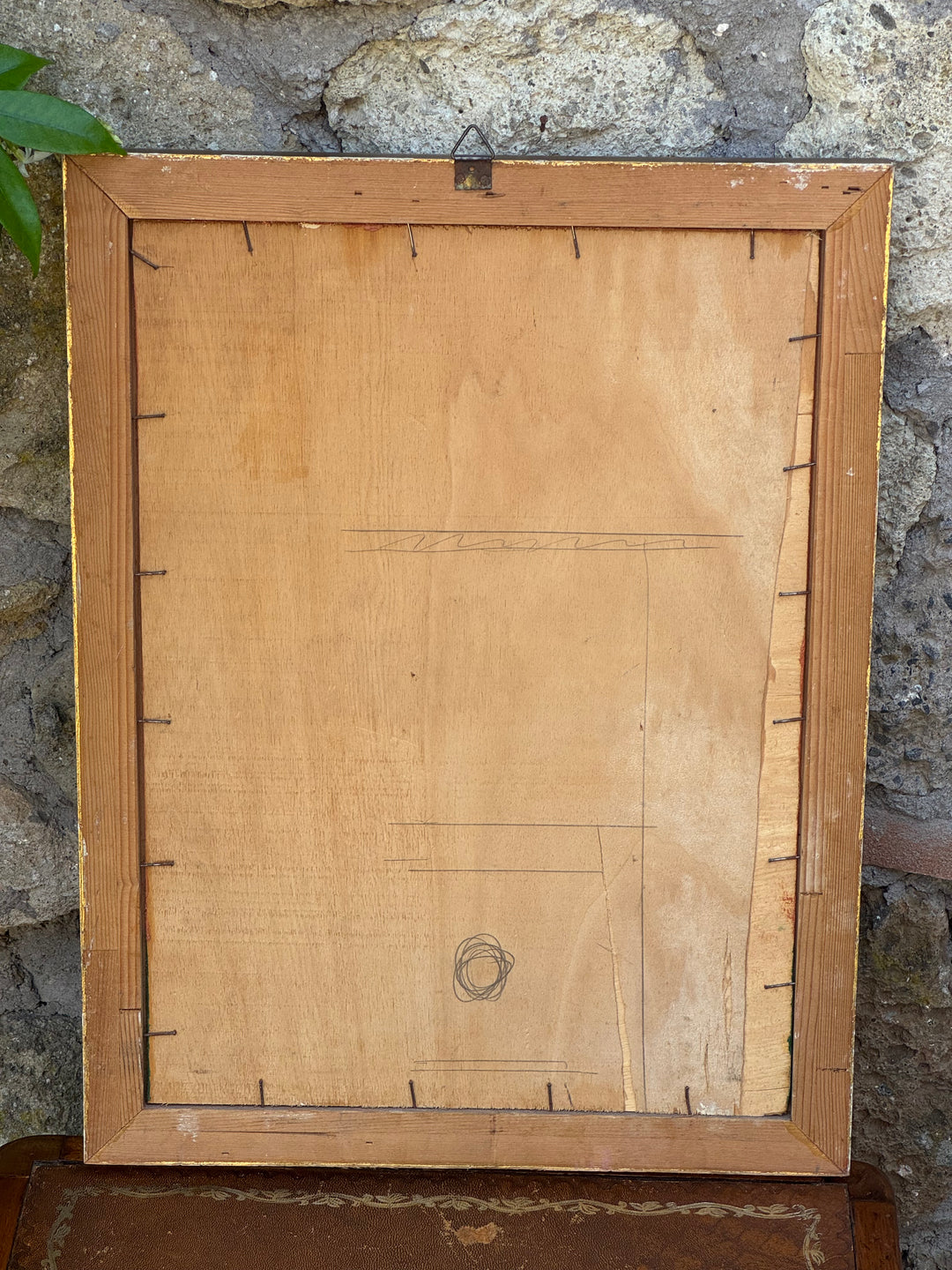 Quadro Olio su Tavola "Bouquet di Fiori" con cornice dorata