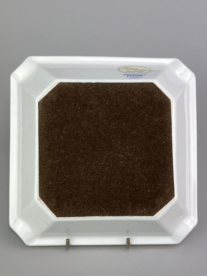 Posacenere in porcellana Bernardaud Limoges decoro floreale rosa