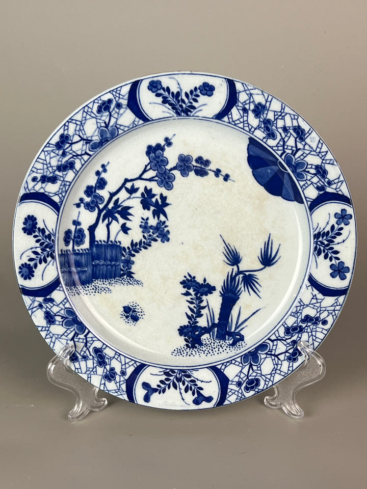 Piatto Creil Montereau in Terraglia Decorazione Blu – XIX secolo