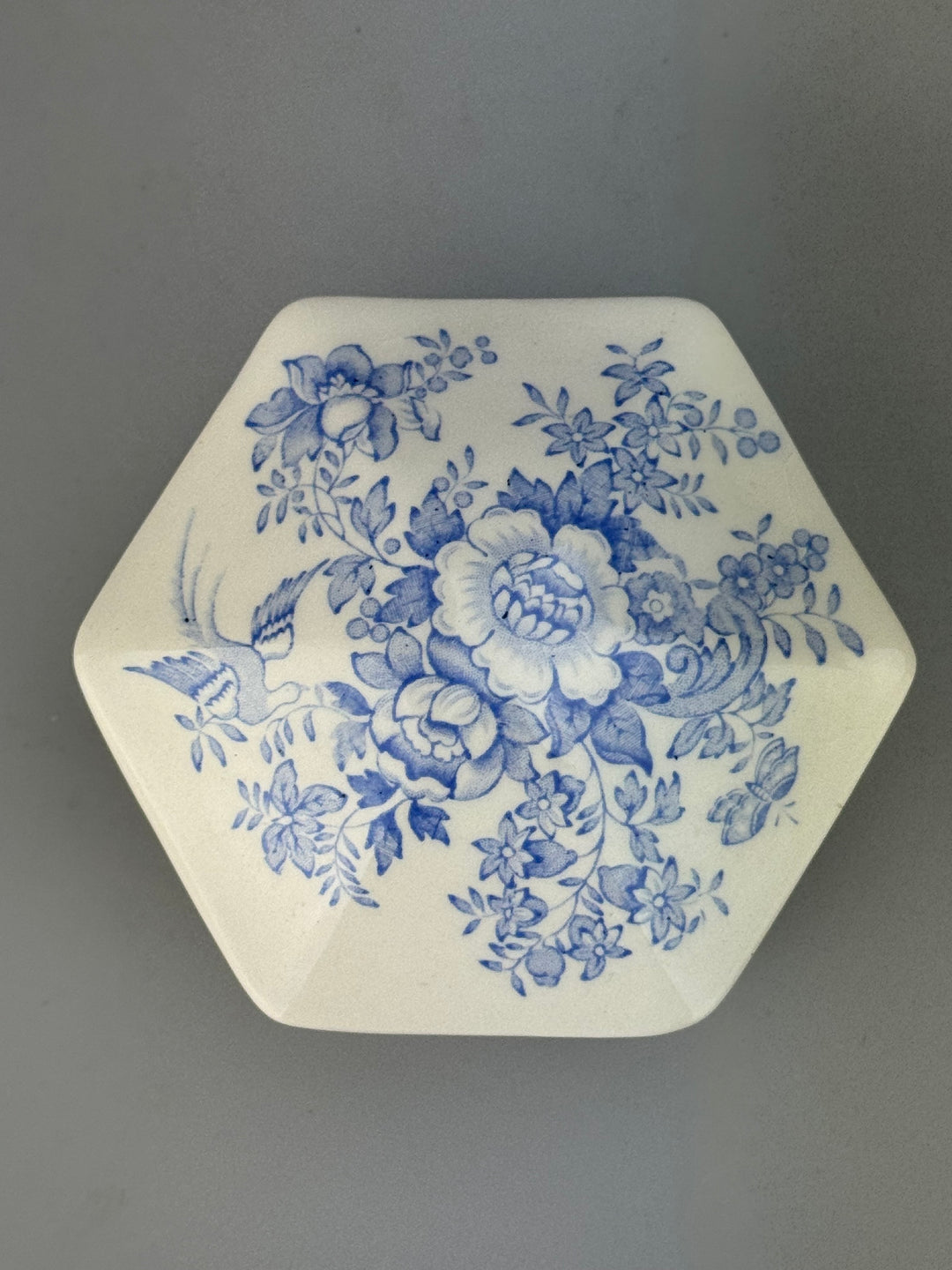 Scatola ceramica Mason's decoro floreale Stratford vintage