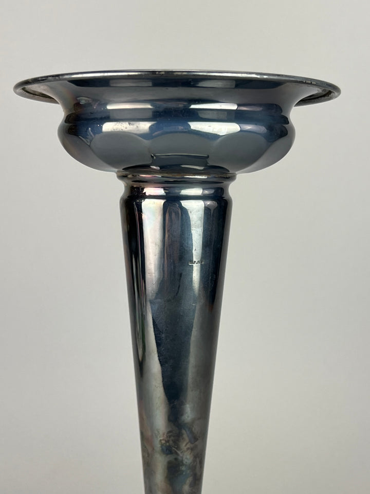 Vaso monofiore silverplated