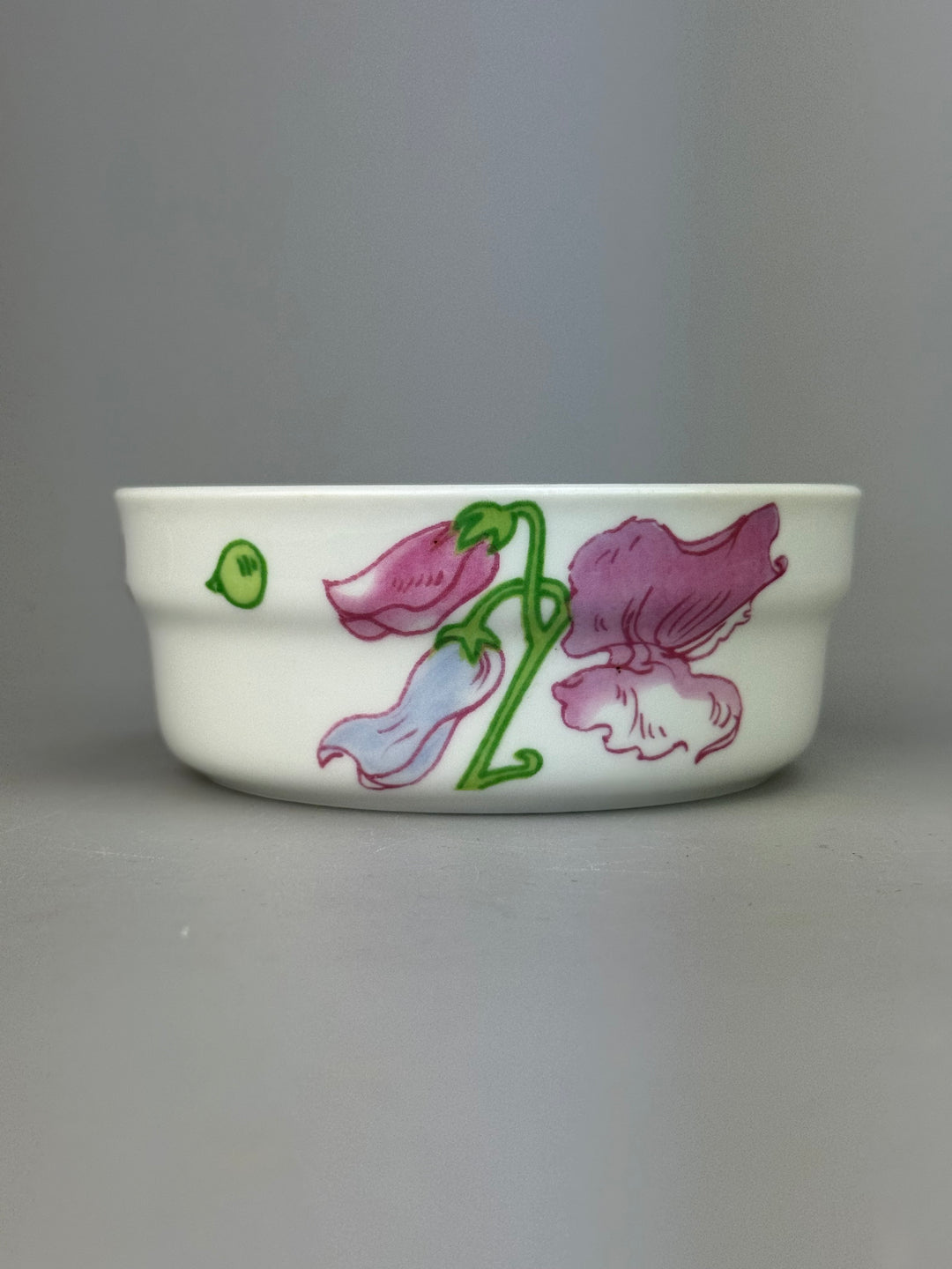 Set di 8 ciotoline Ginori in porcellana decoro floreale pisello odoroso