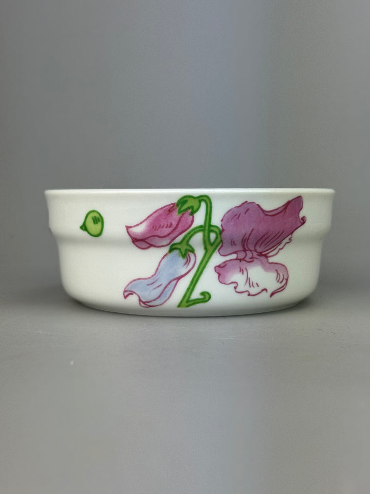 Set di 8 ciotoline Ginori in porcellana decoro floreale pisello odoroso