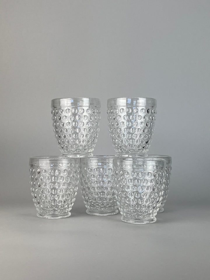 Set bicchieri vetro "bolle"