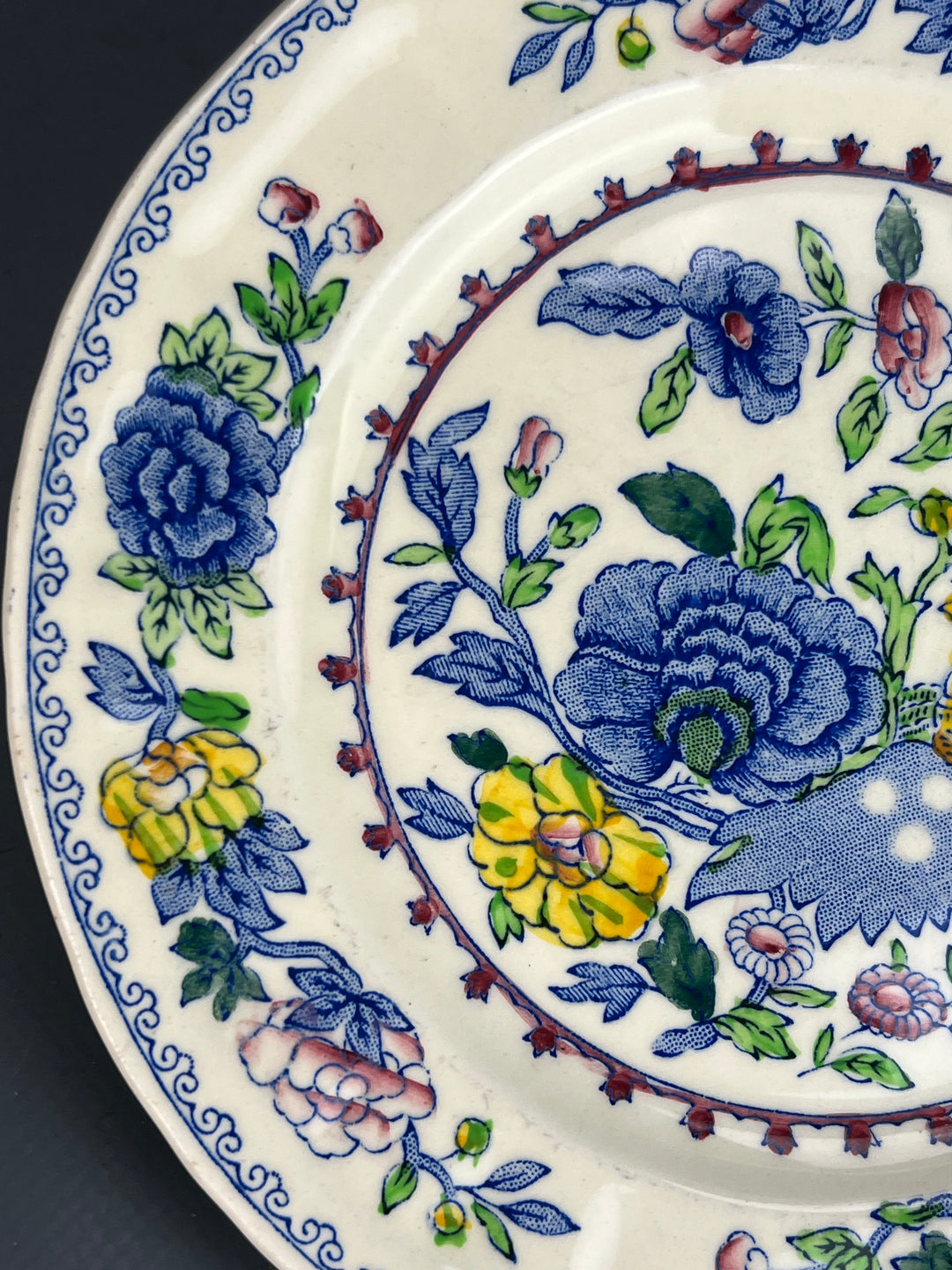 Piattino ceramica Mason’s decoro regency