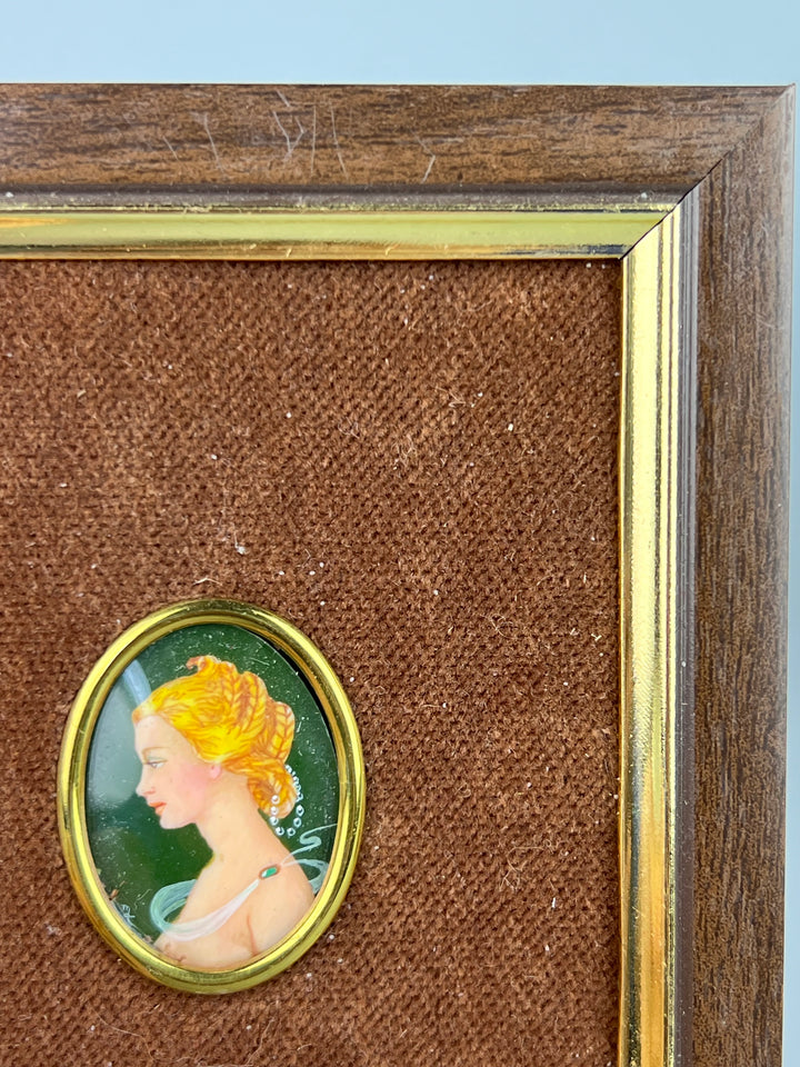 Miniatura dipinta ritratto femminile Ivana Joli Fedeli