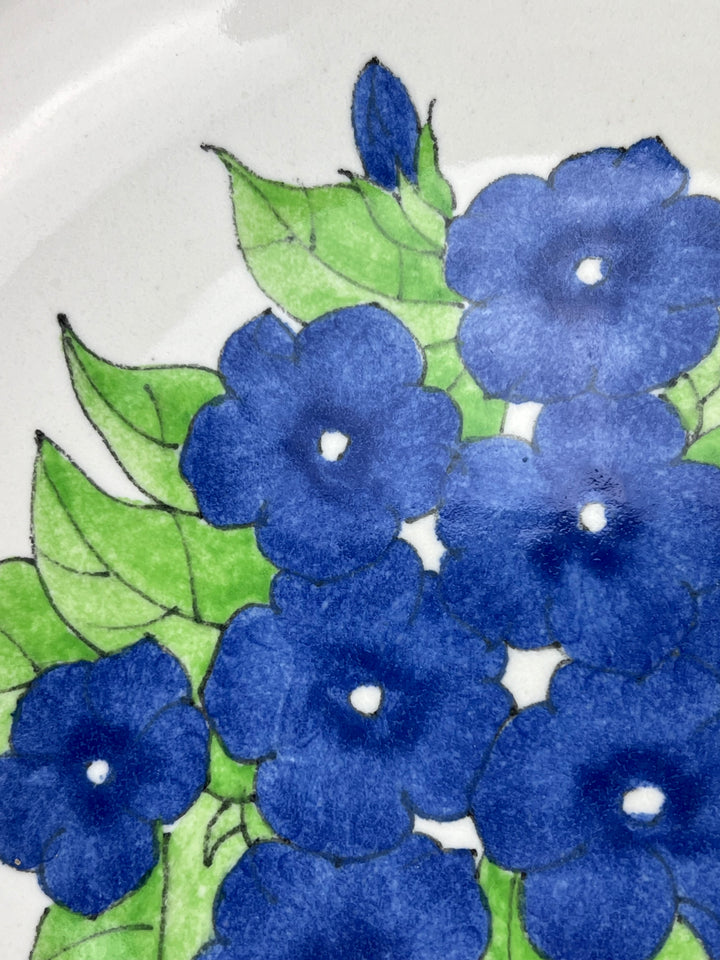 Servizio di Piatti per 8 Persone Ernestine Salerno – Decoro Floreale Blu