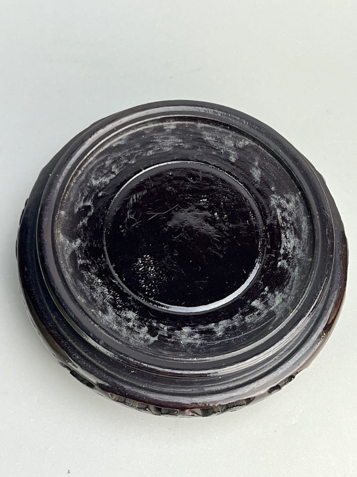 Coppia di vasi cinesi cloisonné con coperchio e base in legno