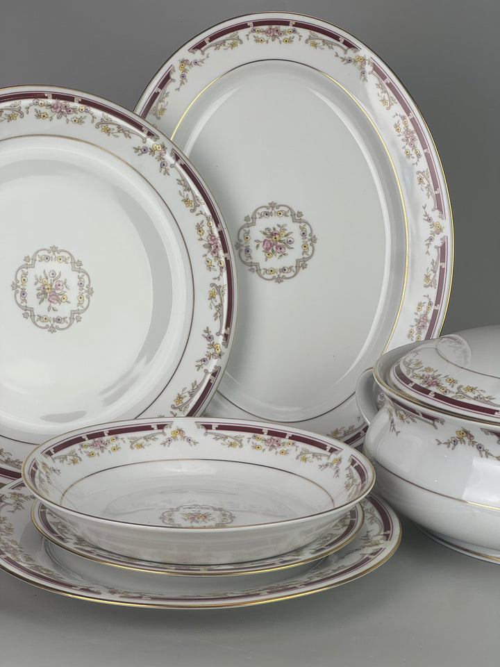Servizio da tavola vintage per 12 persone Laklain Versailles