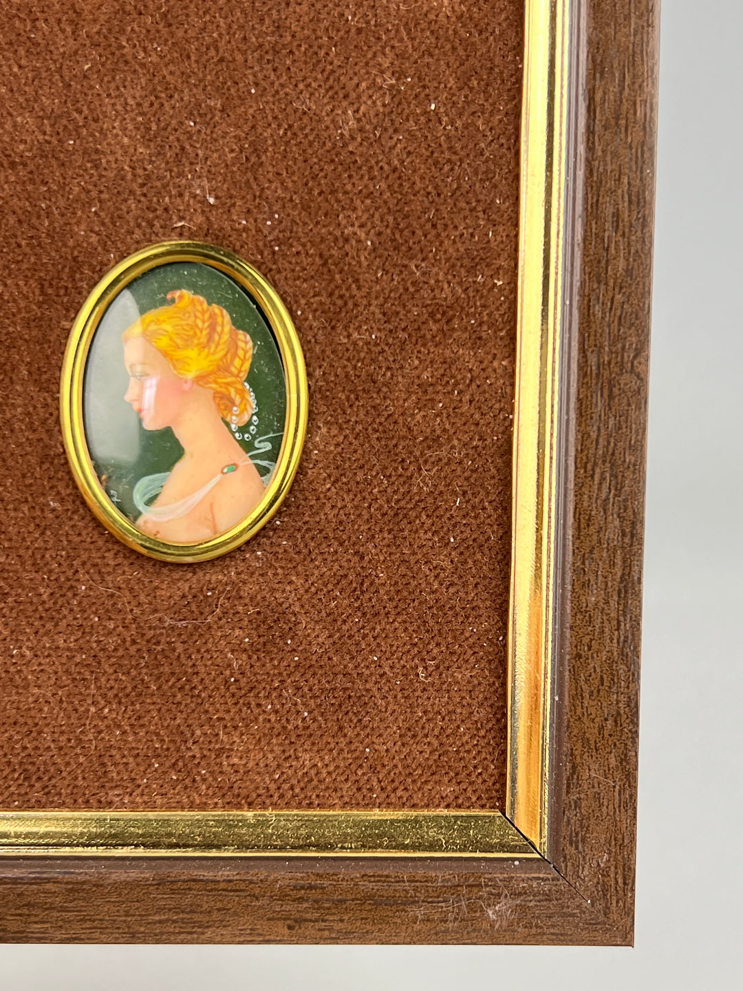Miniatura dipinta ritratto femminile Ivana Joli Fedeli