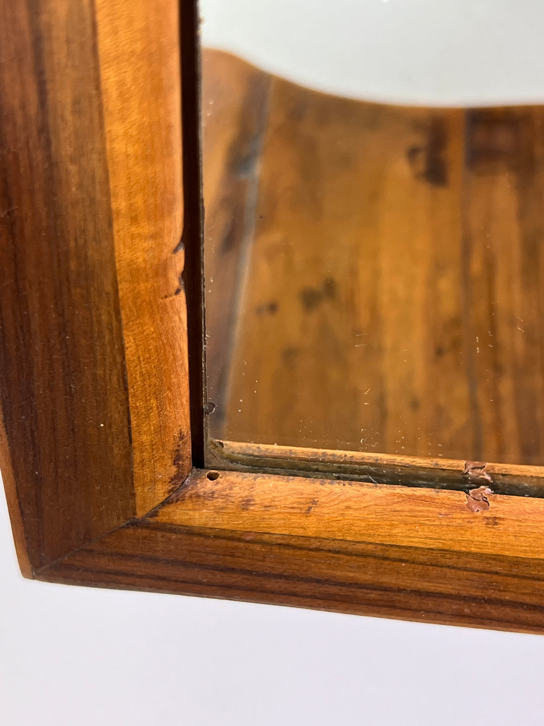 Toletta da Tavolo Antica in Legno – Specchio Orientabile e Cassetto Sottostante