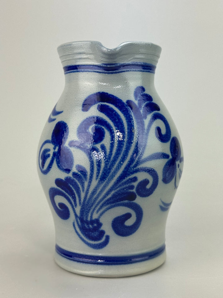 Brocca in ceramica smaltata a sale Merkelbach Manufaktur decoro blu