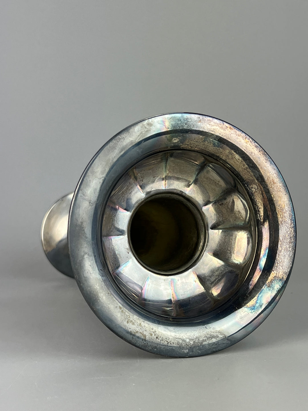 Vaso monofiore silverplated