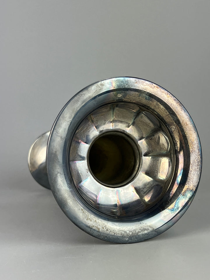 Vaso monofiore silverplated