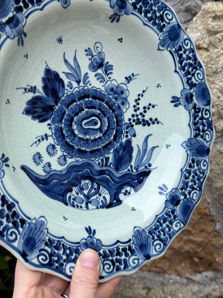 Piatto fondo Royal Delft Blue Holland dipinto a mano