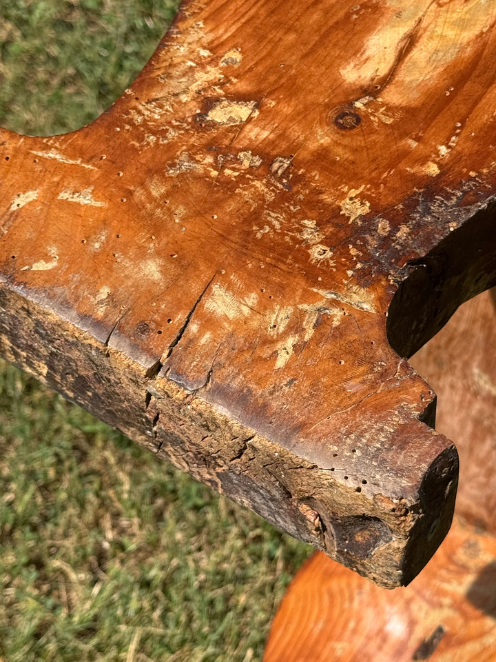 Panche rustiche in legno massello vintage