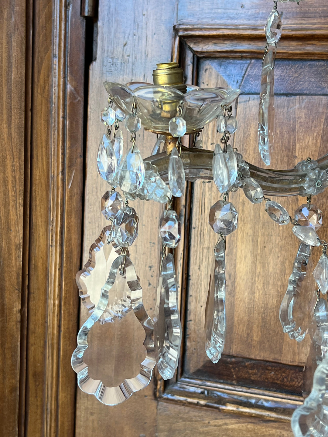 Coppia applique cinque luci stile Maria Teresa