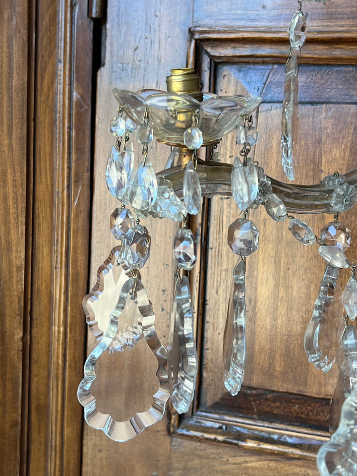 Coppia applique cinque luci stile Maria Teresa