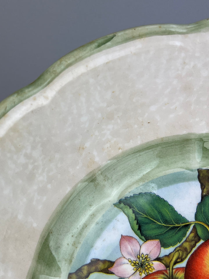 Tris ciotole ceramica due torri decoro frutta