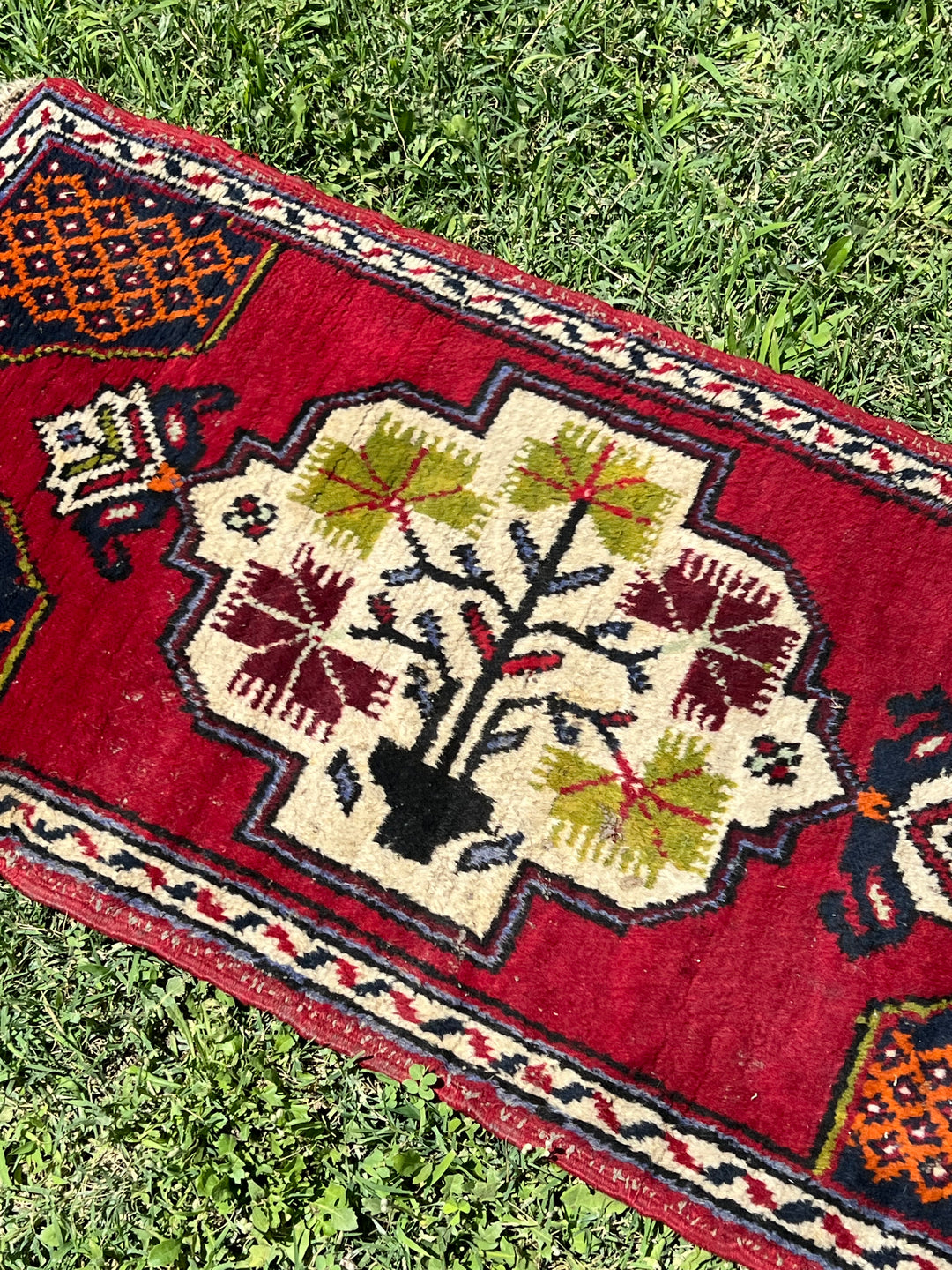 Tappeto persiano Oushak 105x52 cm