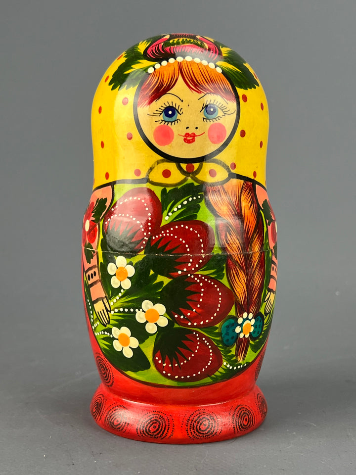 Matrioska legno dipinto vintage