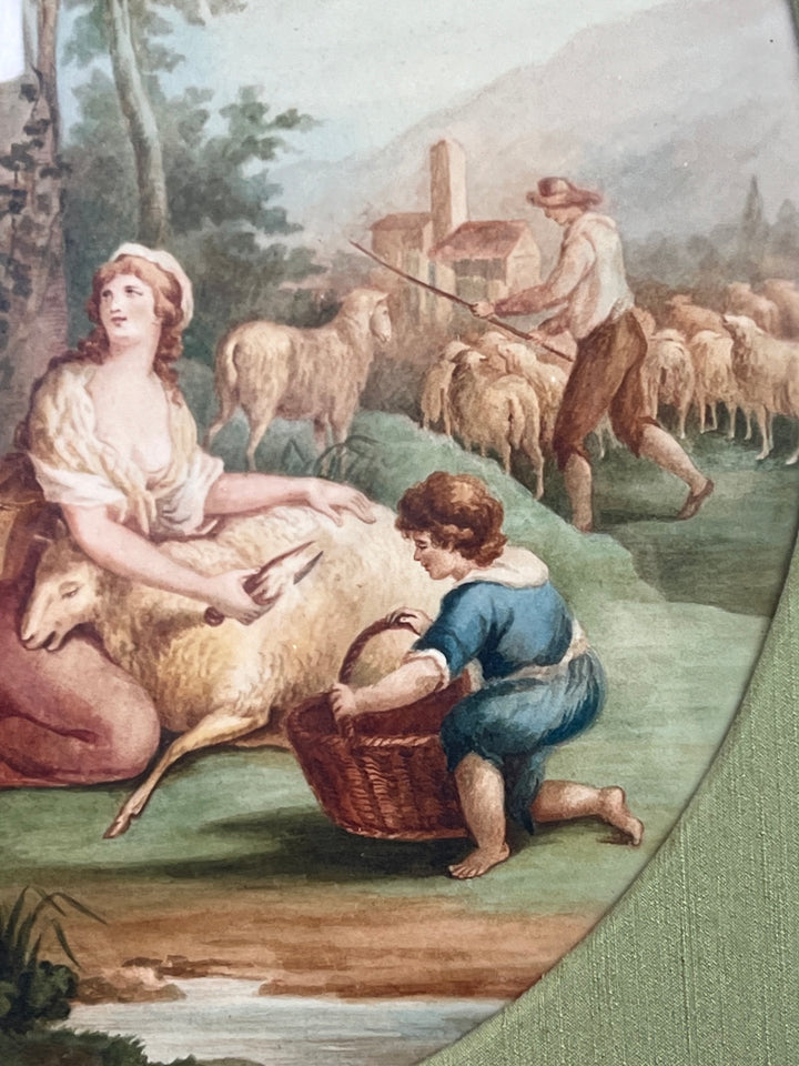Quadro scena classica tecnica mista
