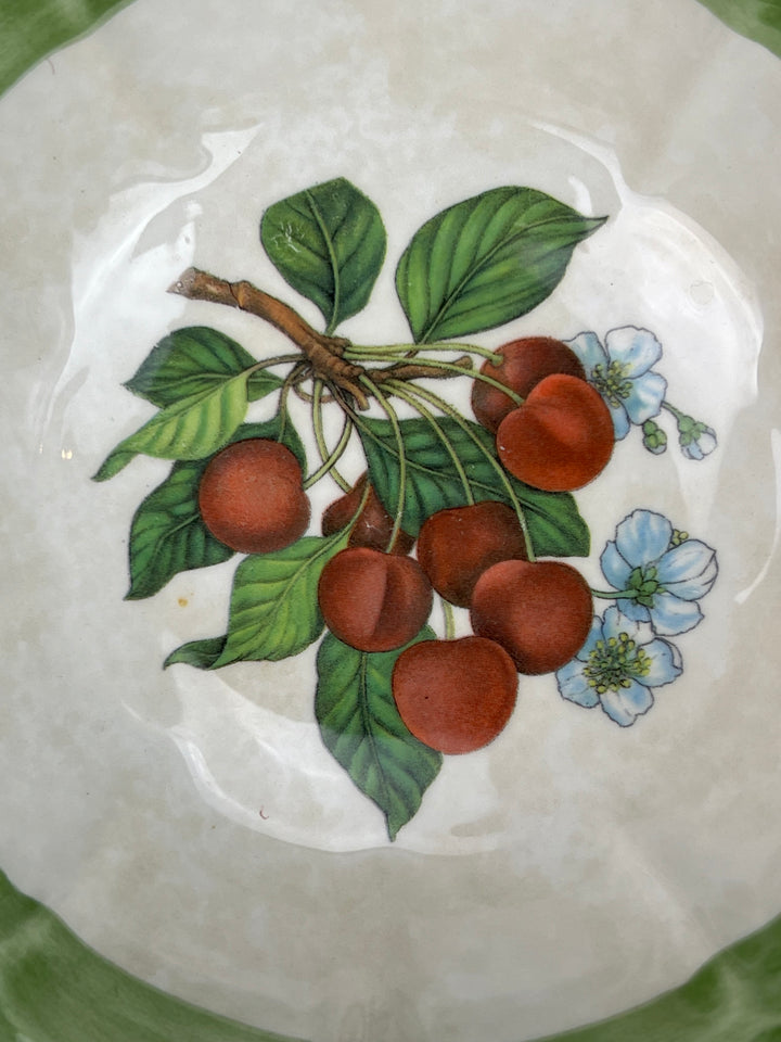 Tris ciotole ceramica due torri decoro frutta