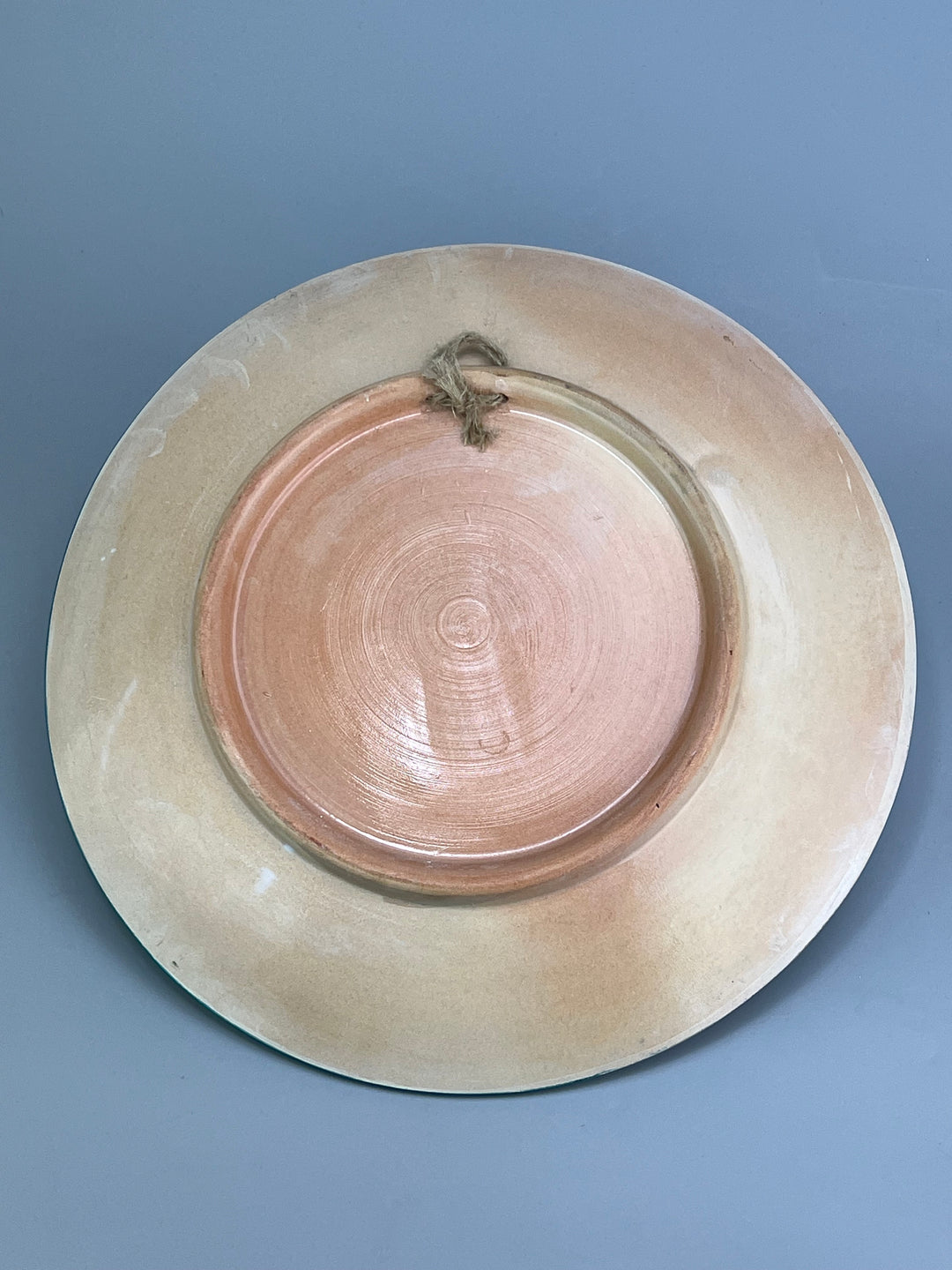 Piatto da parete in ceramica dipinta a mano decoro floreale ispirazione Safi