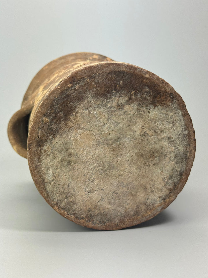 Vaso Antico in terracotta con manici Ceramica Popolare Rustica