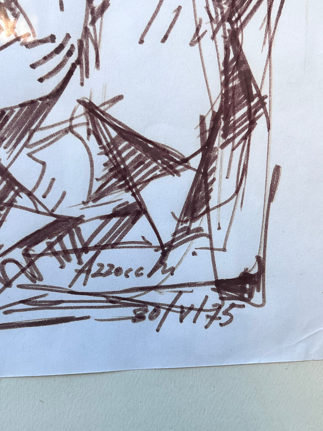 Quadro disegno pennarello Eugenio Azzochi