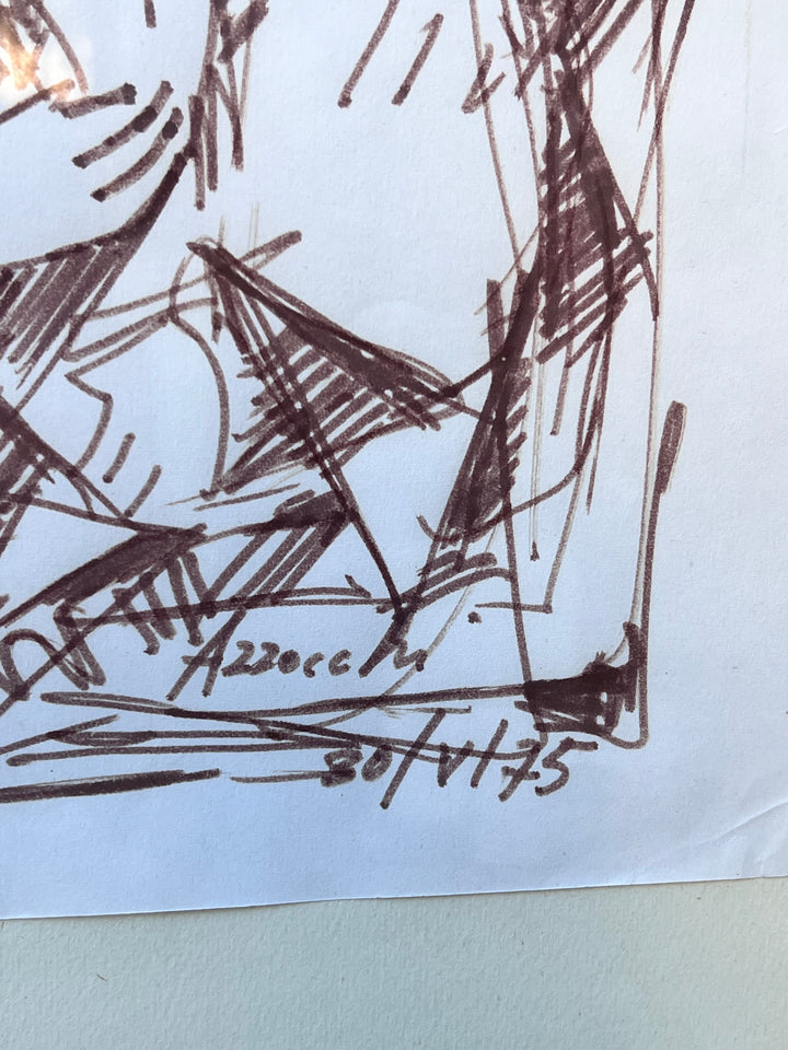 Quadro disegno pennarello Eugenio Azzochi