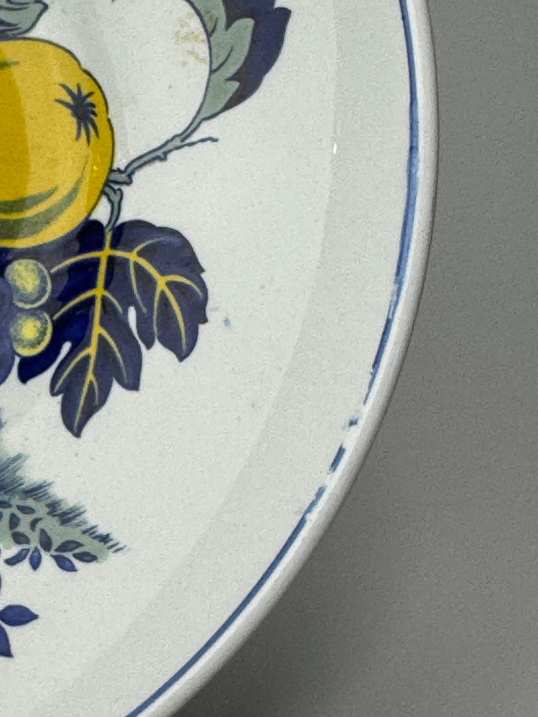 Piatto decorativo ceramica Spode decoro"Blue Bird"