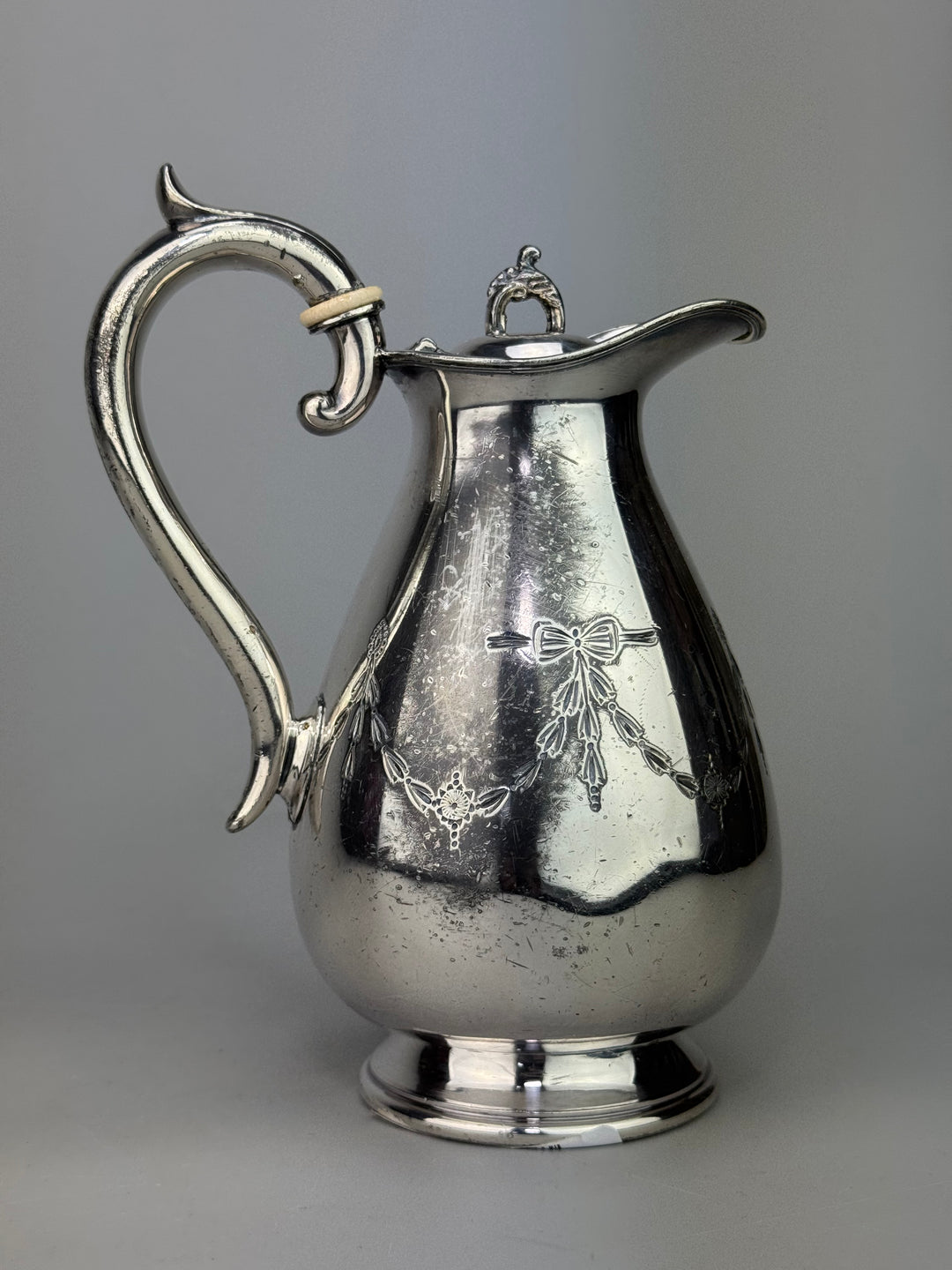 Caffettiera vintage James Deakin & Sons in silverplate Sheffield XX secolo