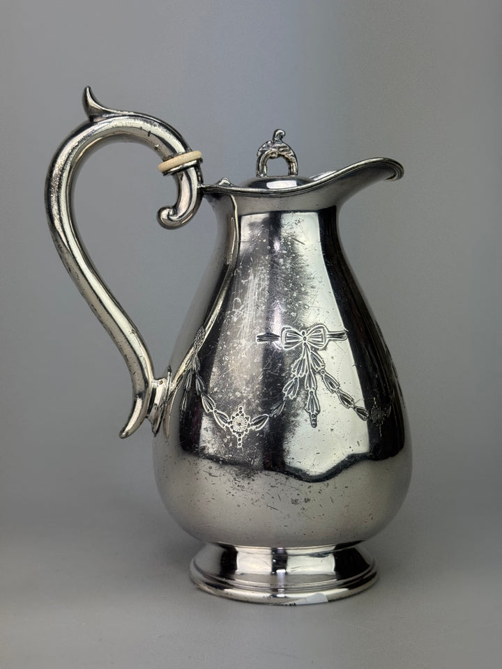 Caffettiera vintage James Deakin & Sons in silverplate Sheffield XX secolo