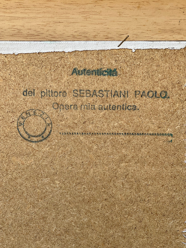 Quadro olio su tela Sebastiani Paolo