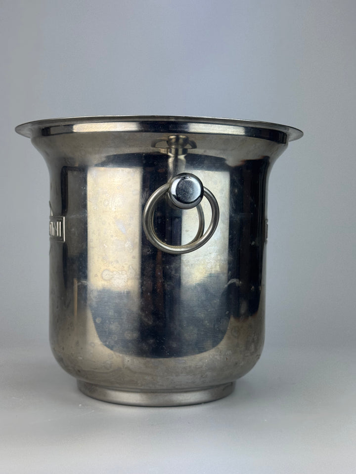 Secchiello ghiaccio Martini vintage in acciaio inox Made in Italy