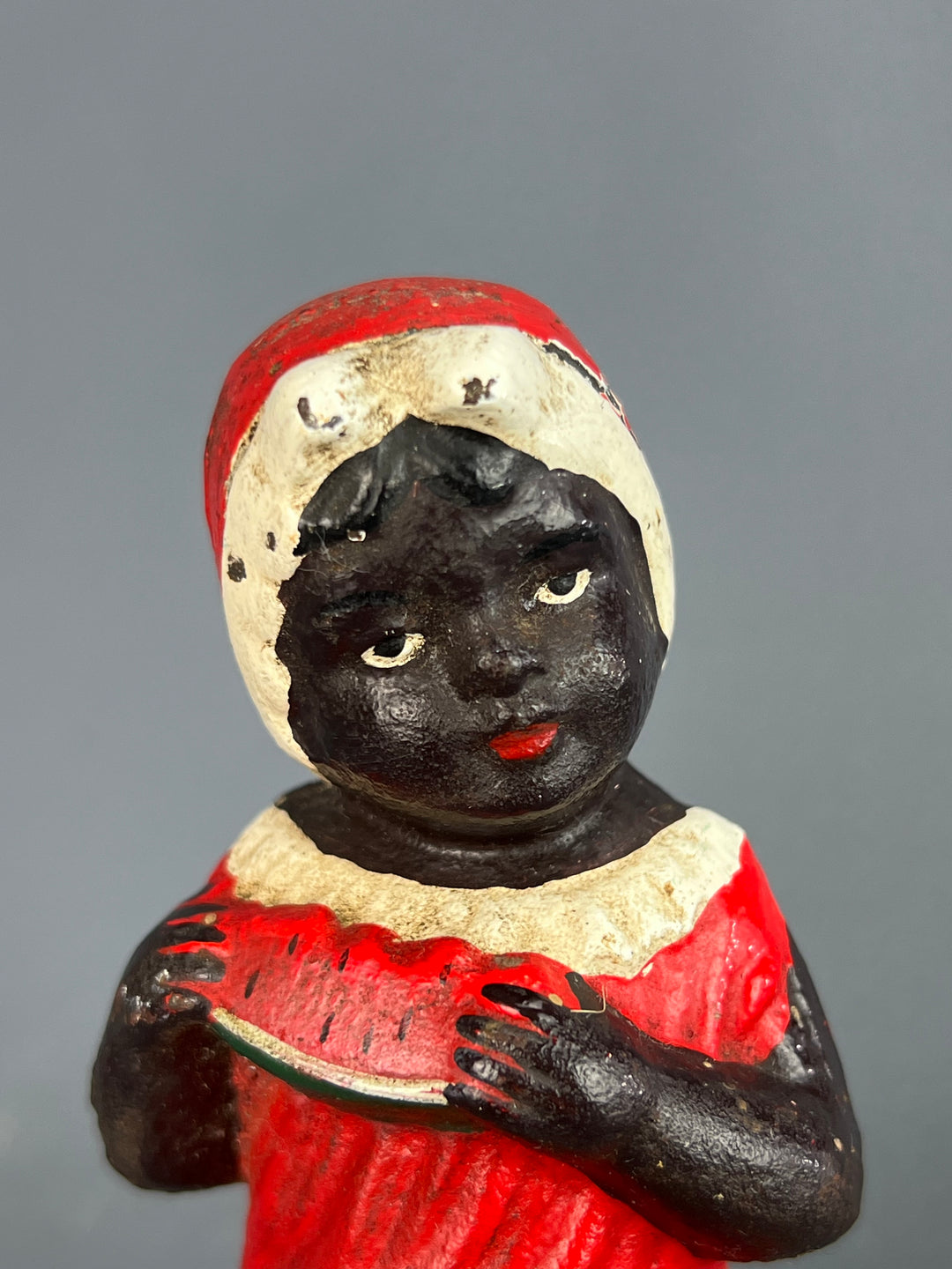Salvadanaio ghisa statuetta black americana
