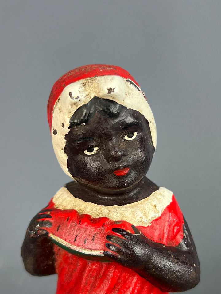 Salvadanaio ghisa statuetta black americana