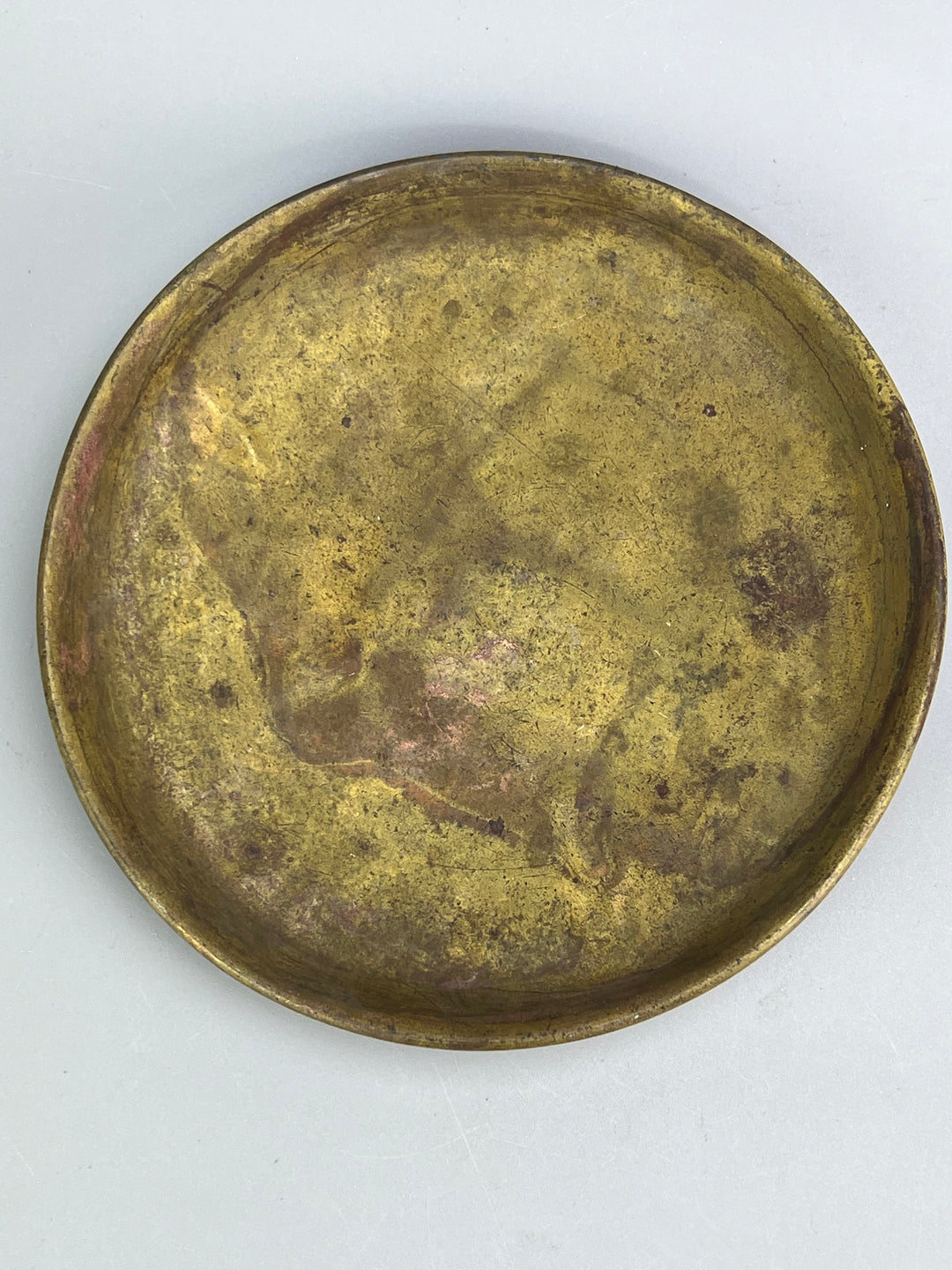 Bilancia vintage in ghisa con piatti in ottone