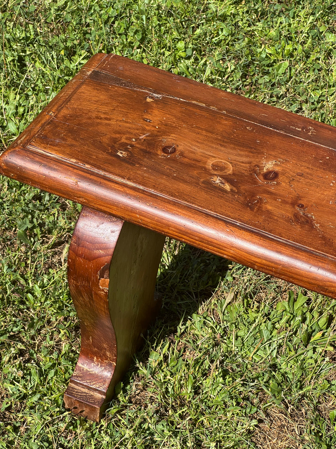 Panche rustiche in legno massello vintage