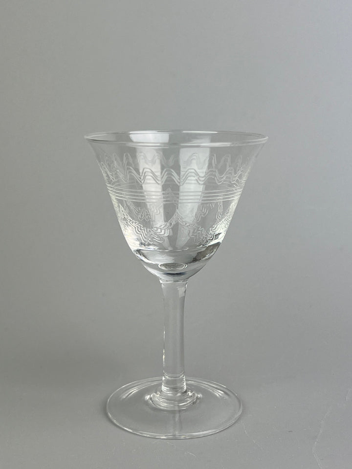 Servizio di calici in cristallo inciso da 4 misure per 8 persone
