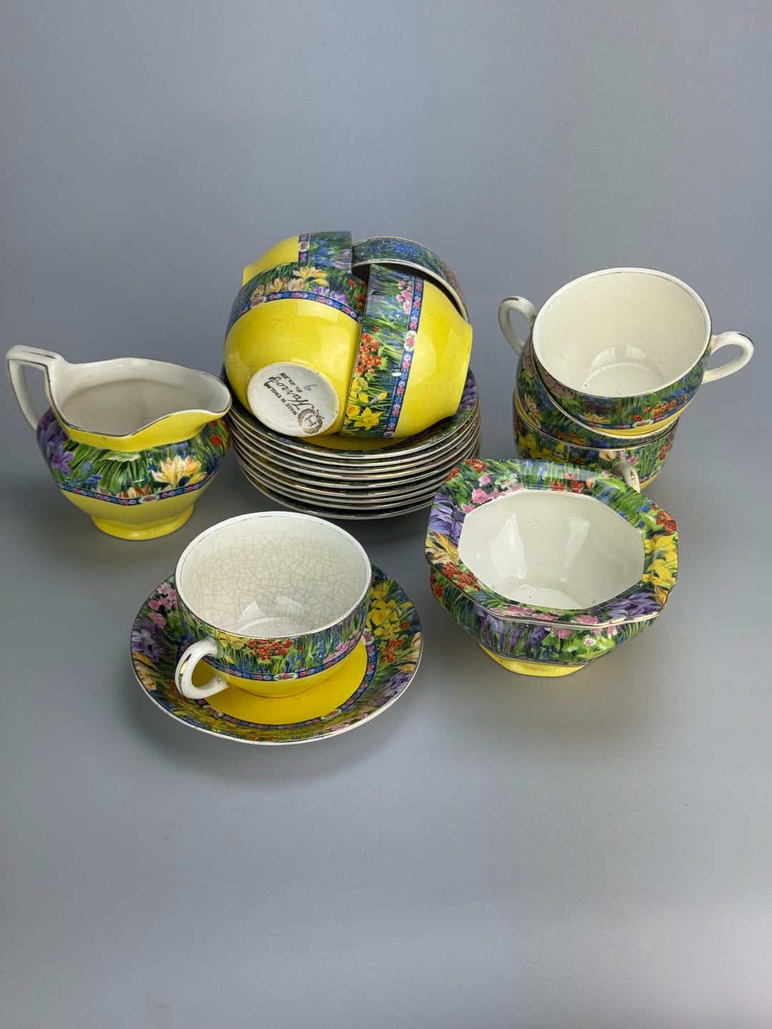 Servizio da tè 8 persone Harrods e Royal Staffordshire Wilkinson