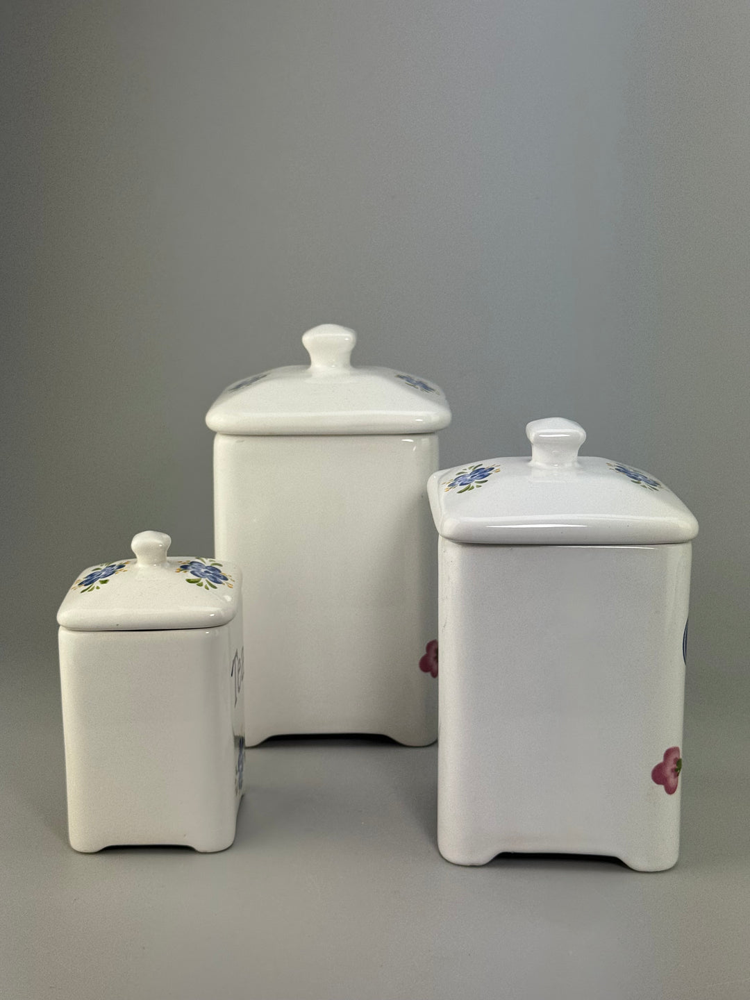 Set barattoli da cucina in ceramica portoghese Tea Coffee Sugar