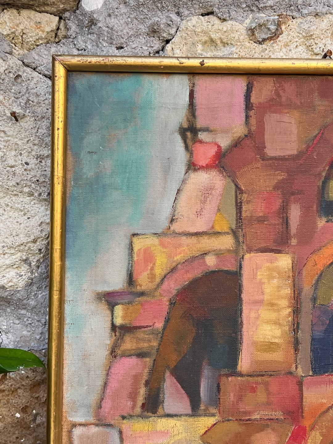 Quadro olio su tela Renato Rimassa, Fuga d’Archi (1958)