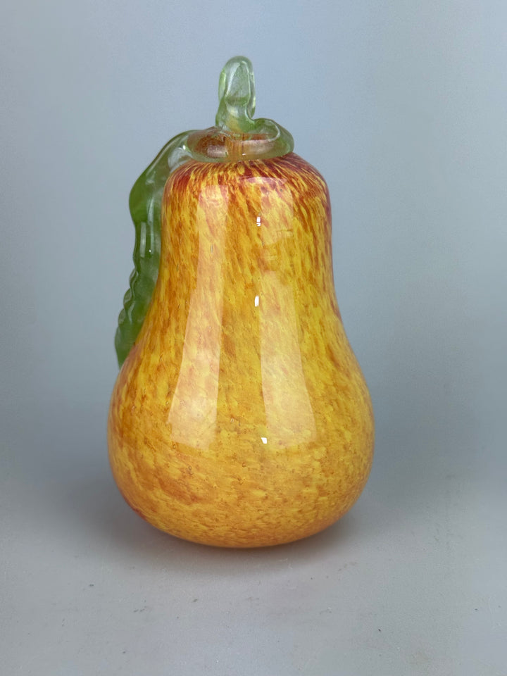 Set di frutta decorativa in vetro soffiato colorato 6 pezzi vintage