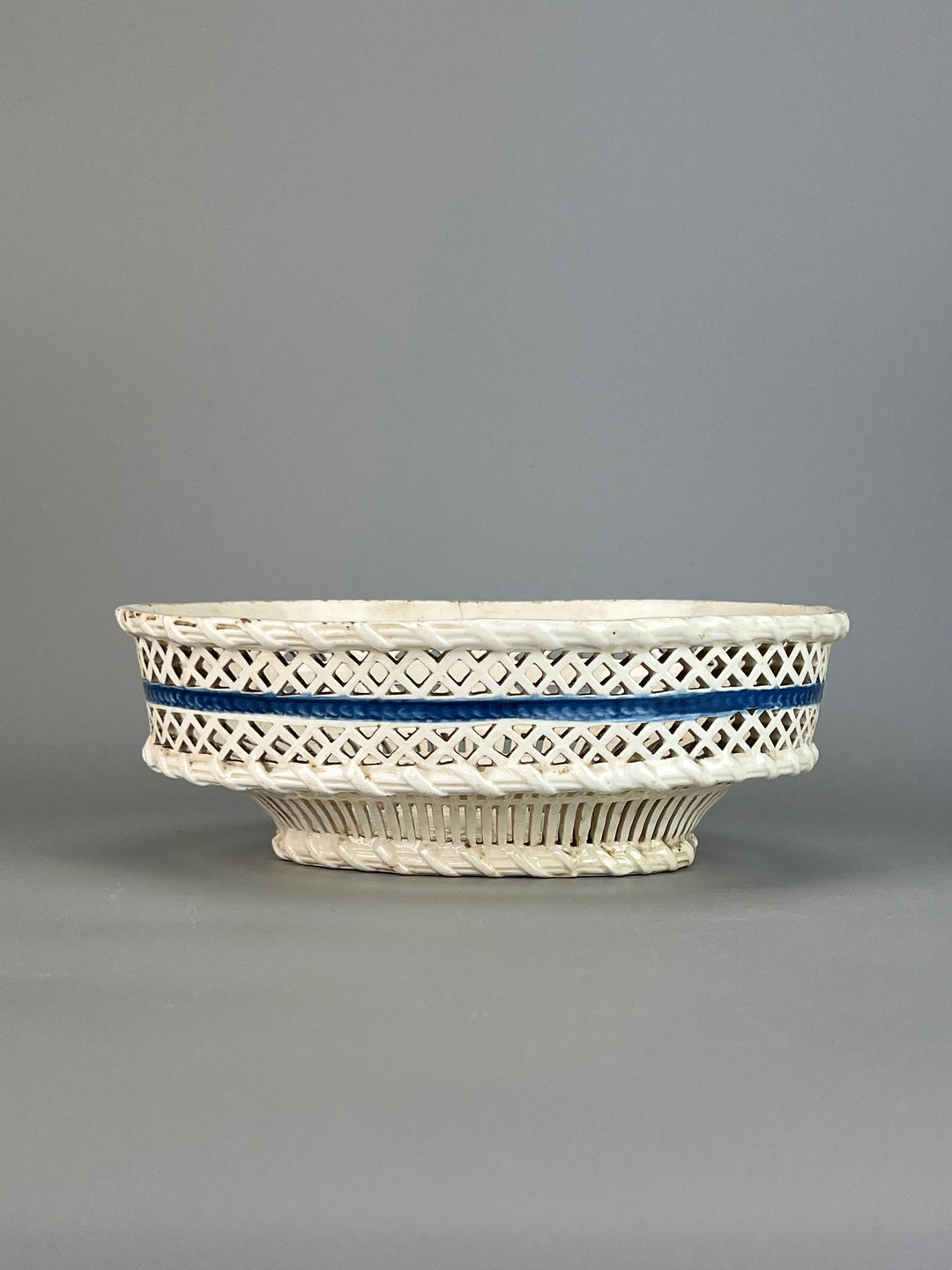 Centrotavola Cestino ceramica traforato