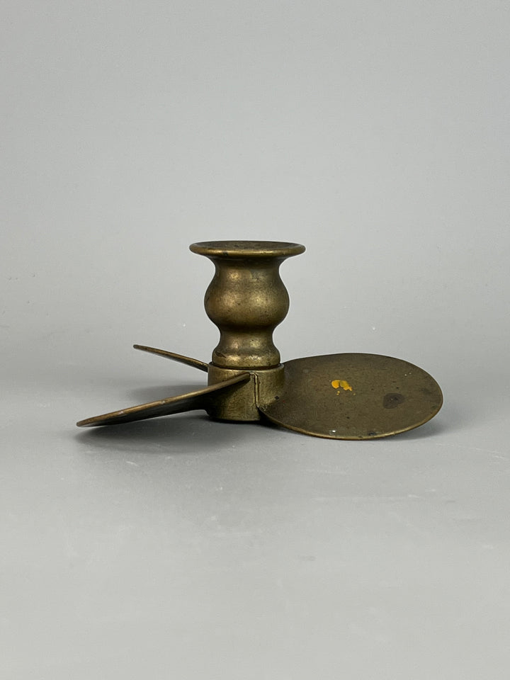 Portacandela ottone elica vintage